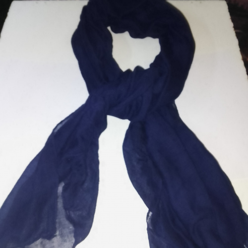 navy blue cotton scarf