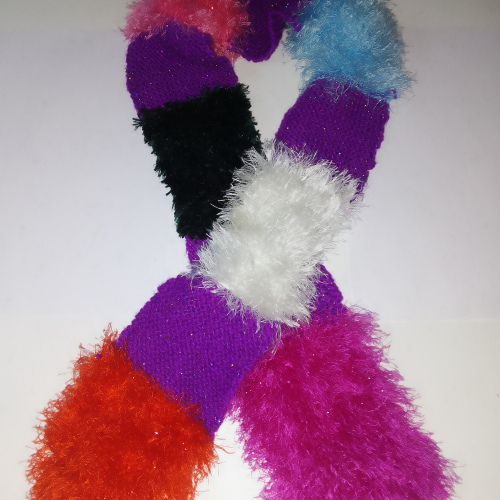 multi coloured scarf