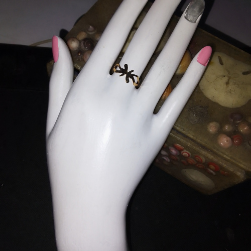 gold loop tied ring