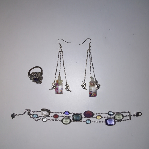 3 pc ring,bracelet and earring set